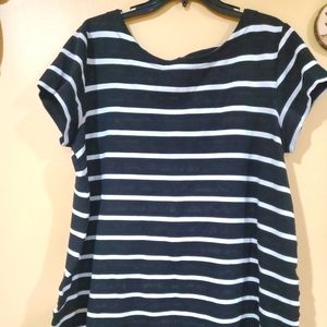 Black and white stripped dress